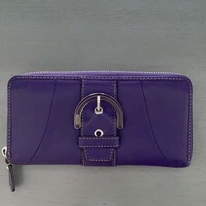 Purple Coach wallet